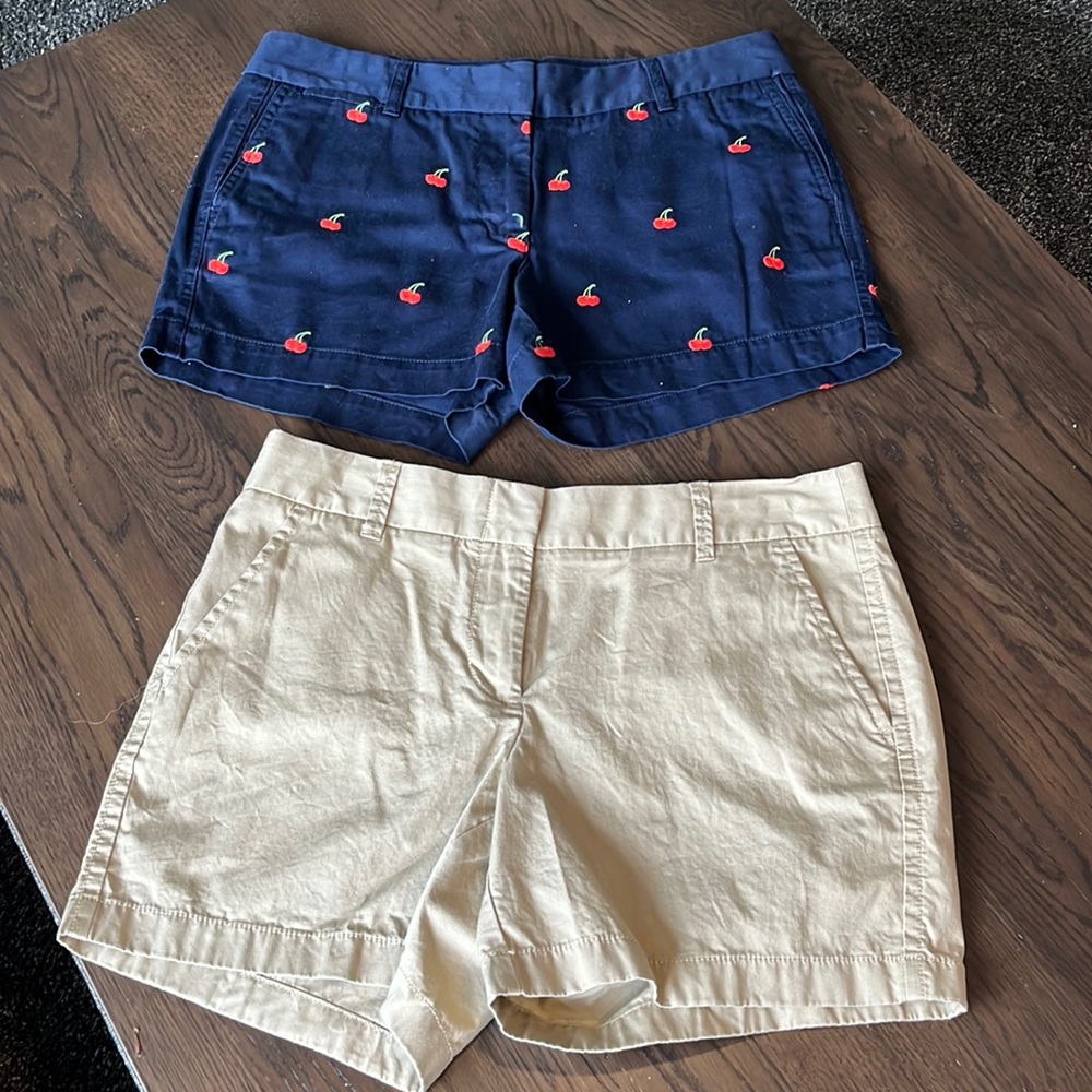 JCrew Chino Shorts bundle. Size 6